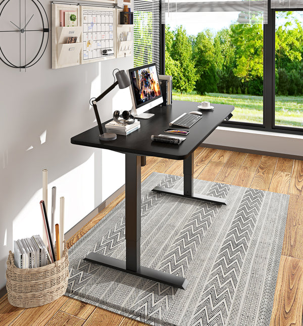 MAIDeSITe Adjustable Height Electric Standing Desk 48 x 24 inch Black