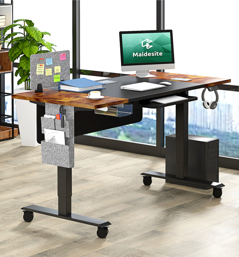 Maidesite Adjustable Height Standing Desk 48 x 24 inch